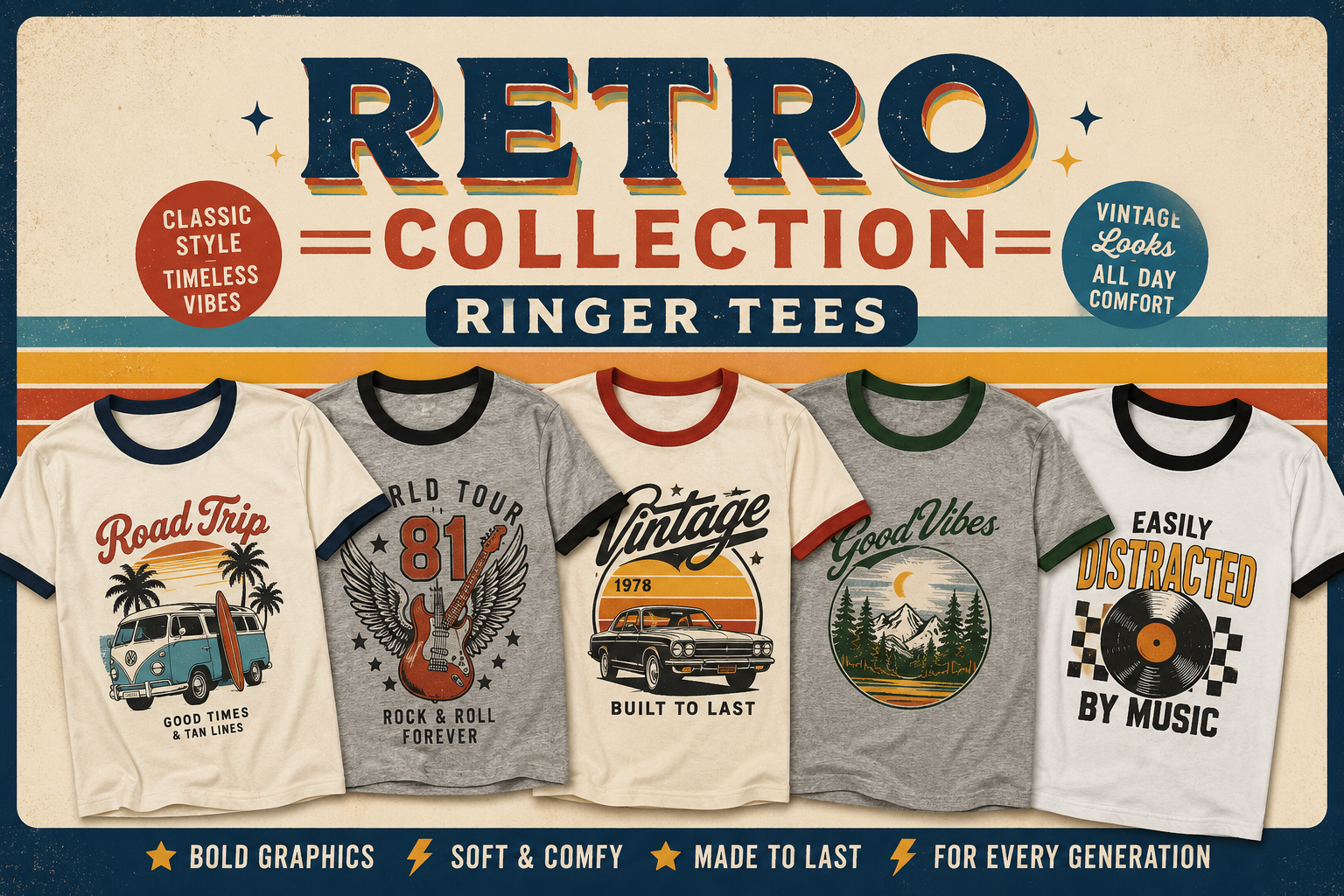 Retro Collection (Ringer Tees)