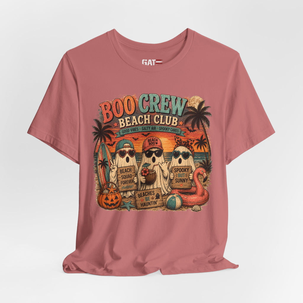 Summerween Shirt, Spooky Beach Shirt, Ghost Beach Tee, Halloween Beach Shirt, Coastal Halloween Tee, Tropical Ghost Shirt