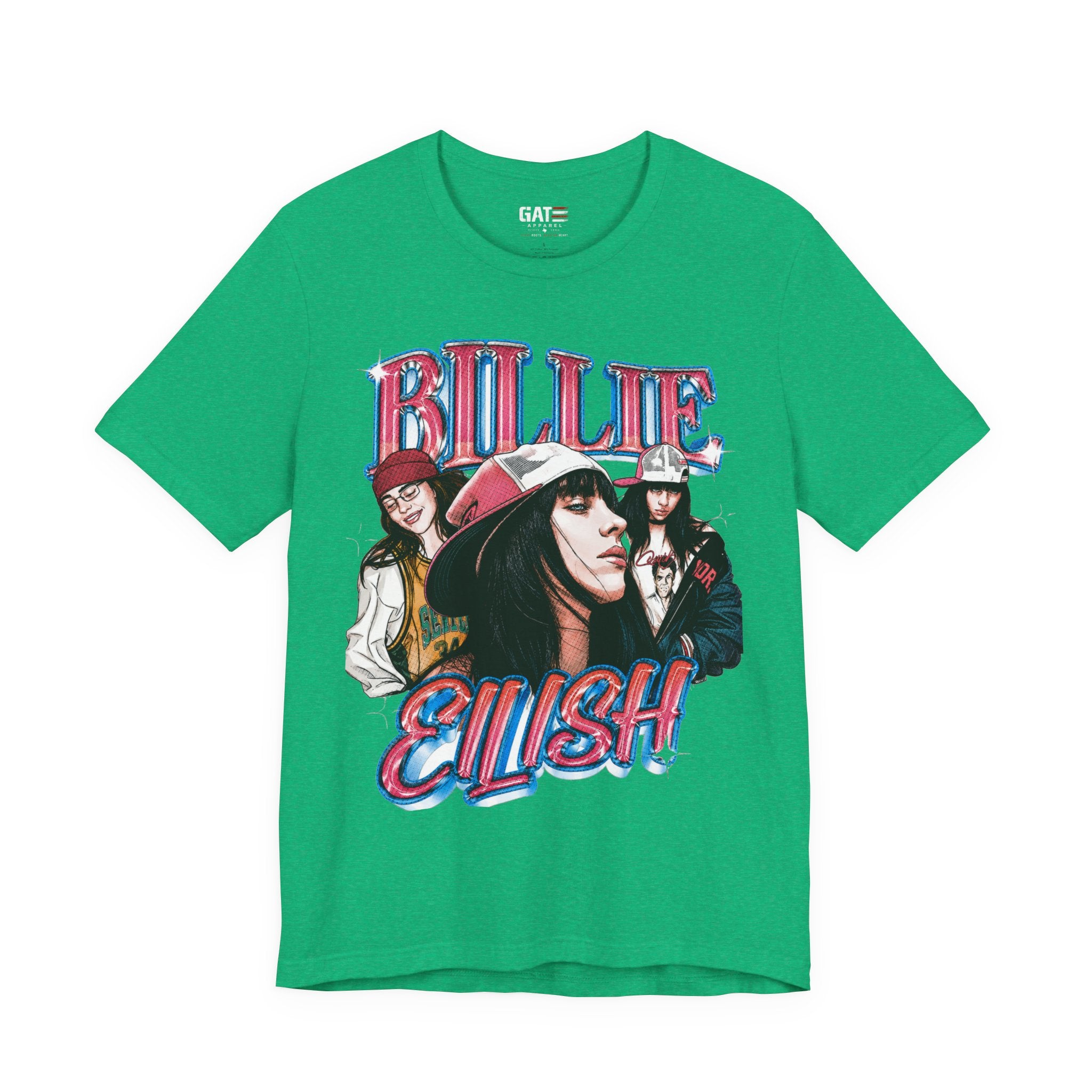 Graphic Tee — Retro Pop Artist Portrait "Billi Eilish"