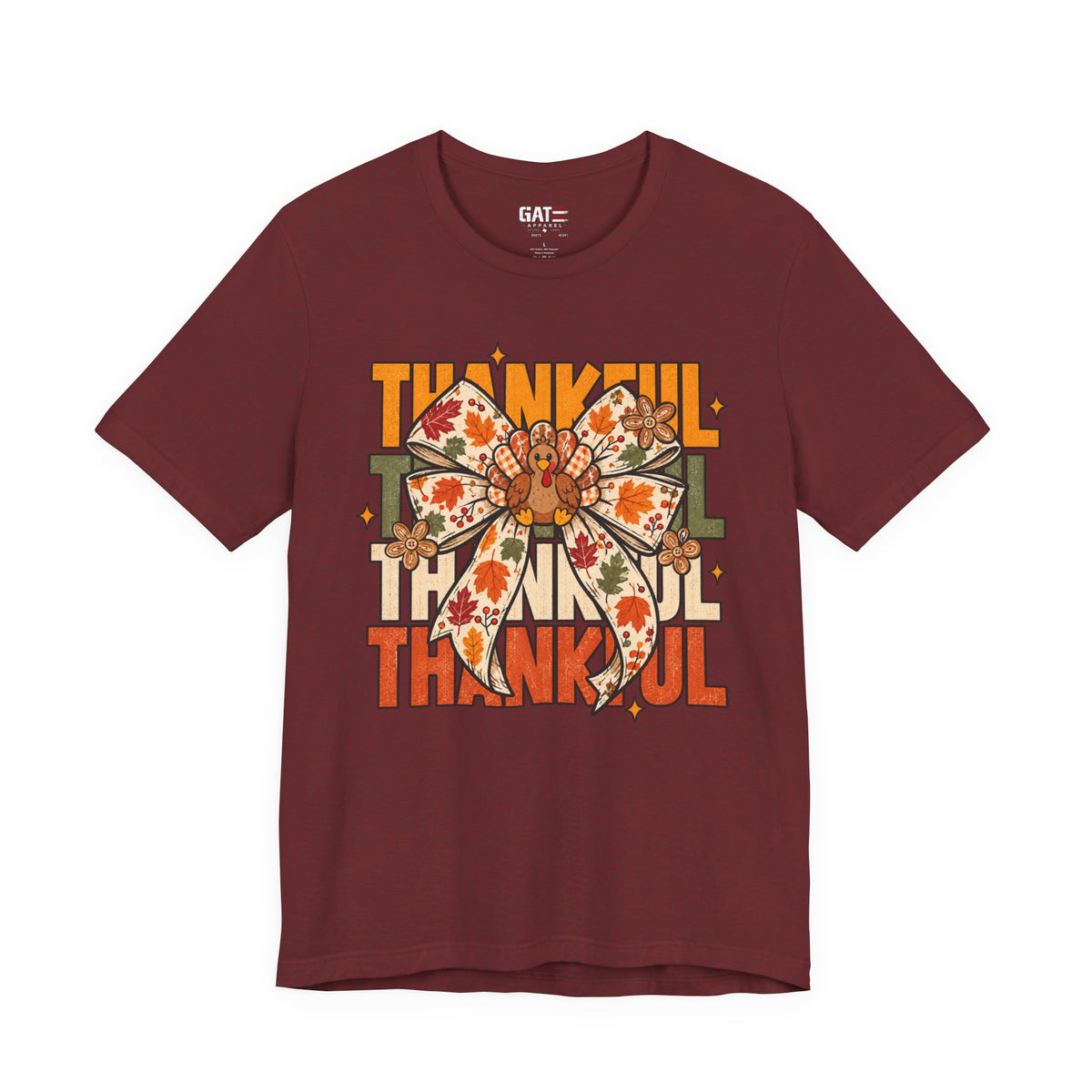 Thankful Bow Shirt | Retro Thanksgiving Graphic Tee