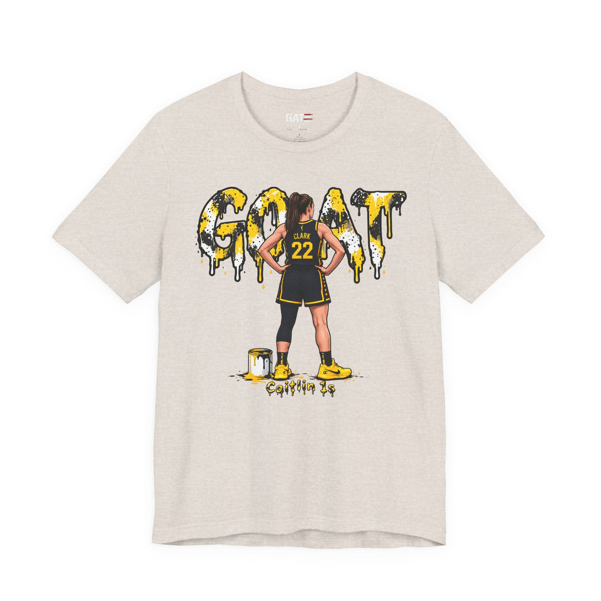 Caitlin Clark Caitlin 1s GOAT Yellow Sneaker Shirt
