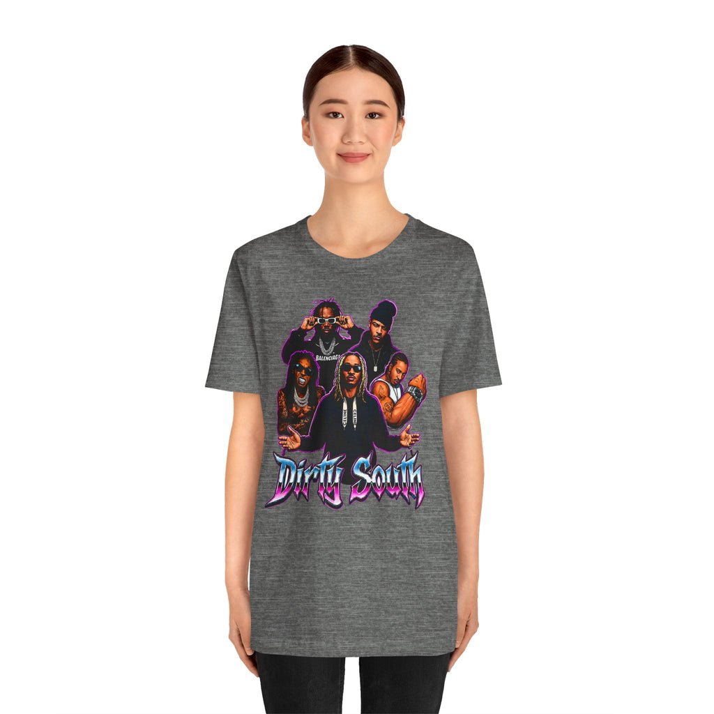 T-Shirt — 'Dripin South' Retro Hip-Hop Crew Graphic Tee