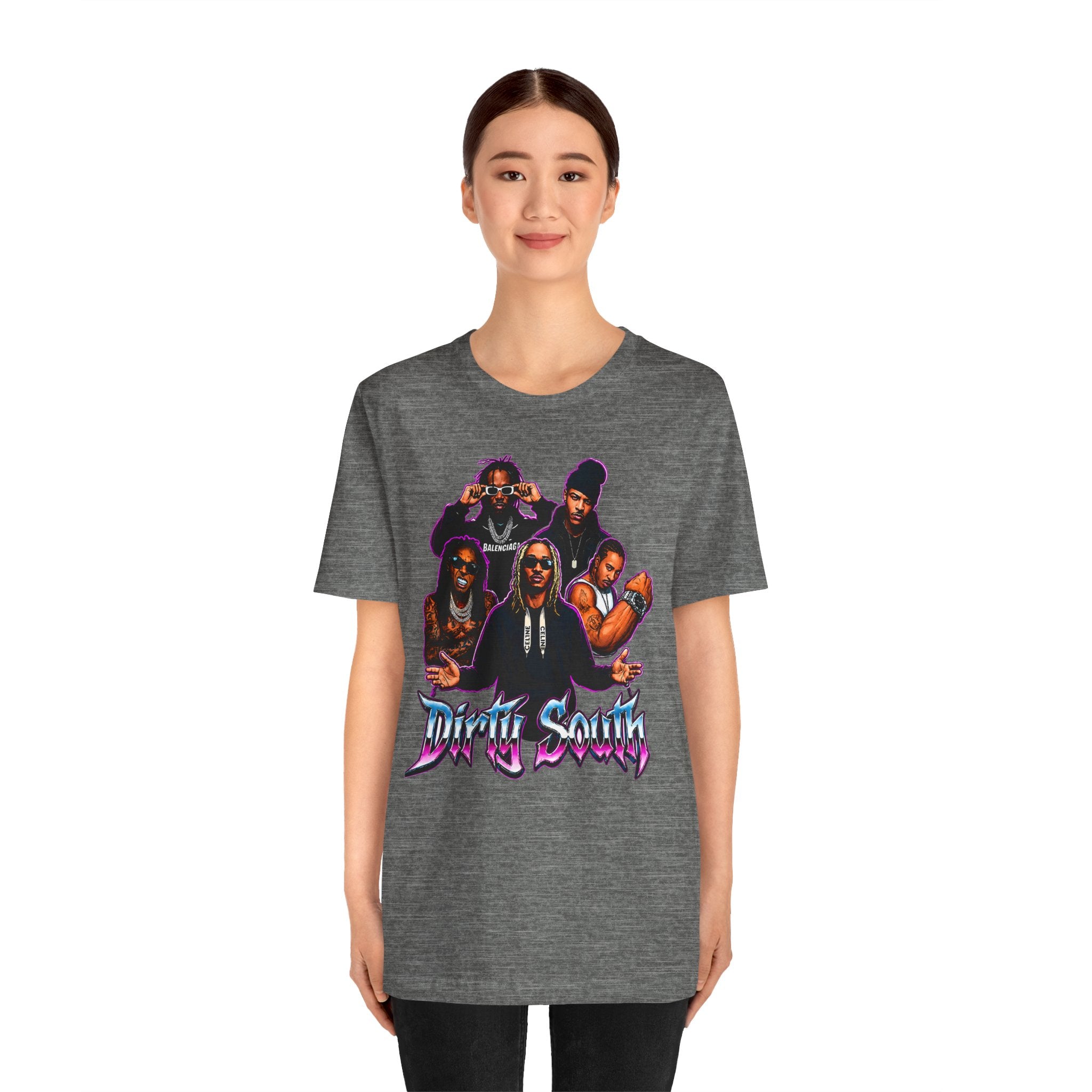 T-Shirt — 'Dripin South' Retro Hip-Hop Crew Graphic Tee