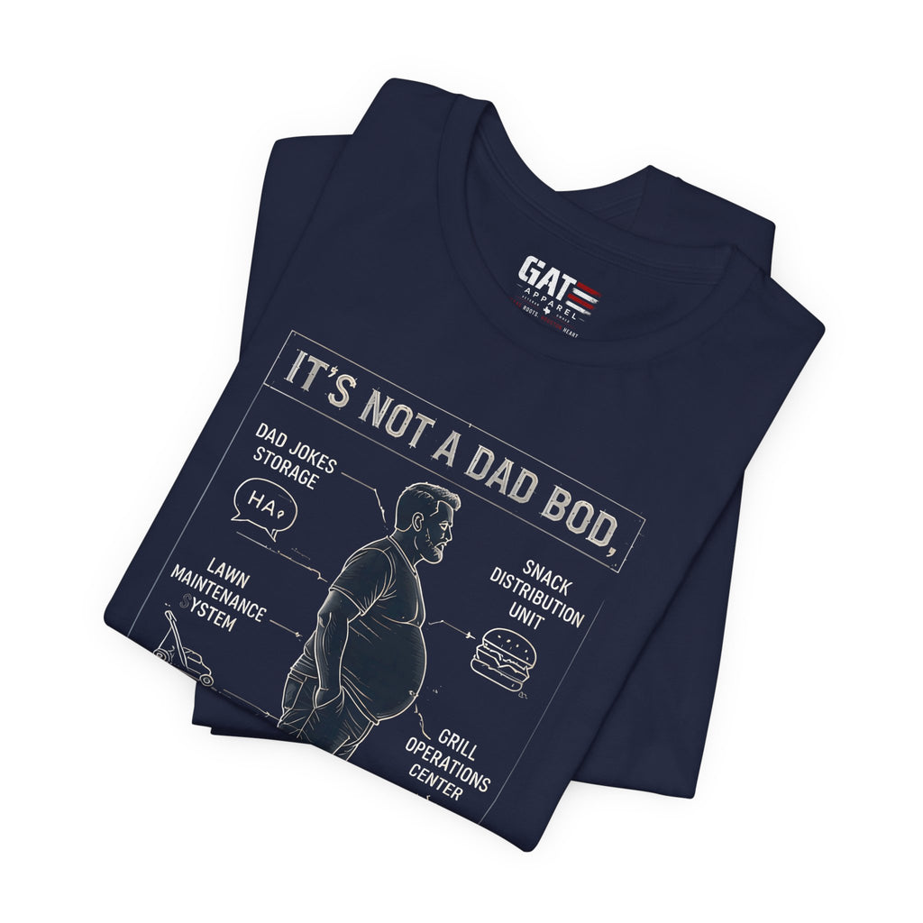 It's Not a Dad Bod It's a Father Figure Shirt | Funny Dad Shirt | Blueprint Dad Bod Tee | Father's Day Gift for Dad | Grill Master Dad Tee