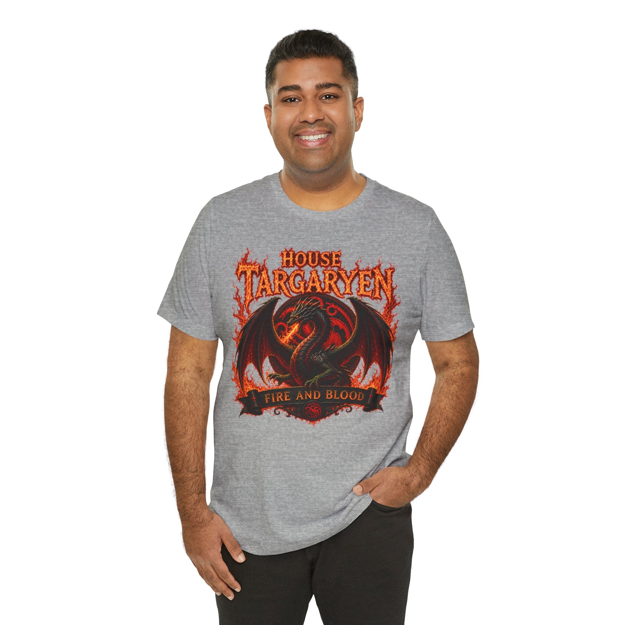 Targaryen Dragon Tee — "House Targaryen: Fire and Blood" Graphic T-Shirt