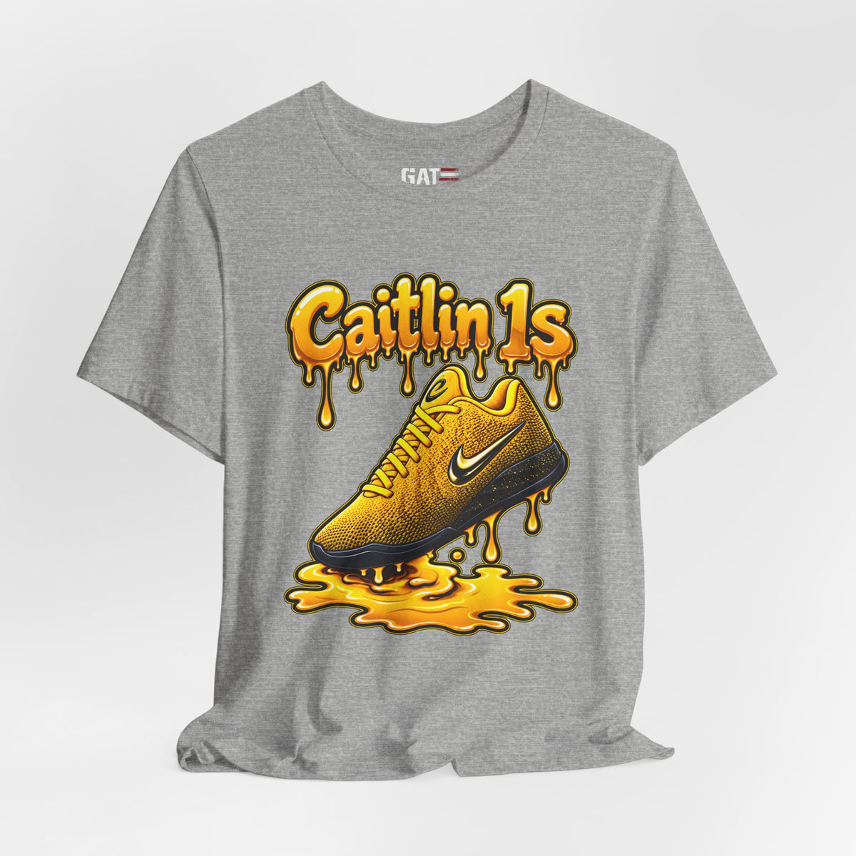 Caitlin Clark Caitlin 1s Iowa Yellow Paint Sneaker Shirt