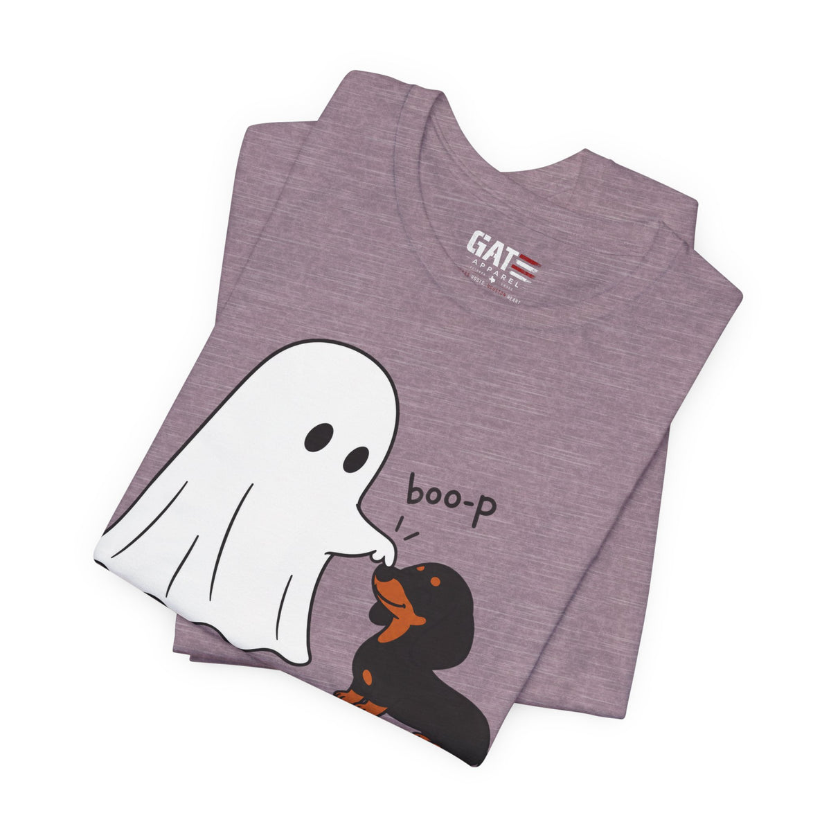 Halloween Ghost & Dachshund — "boo-p" Cute Dog Halloween T-Shirt