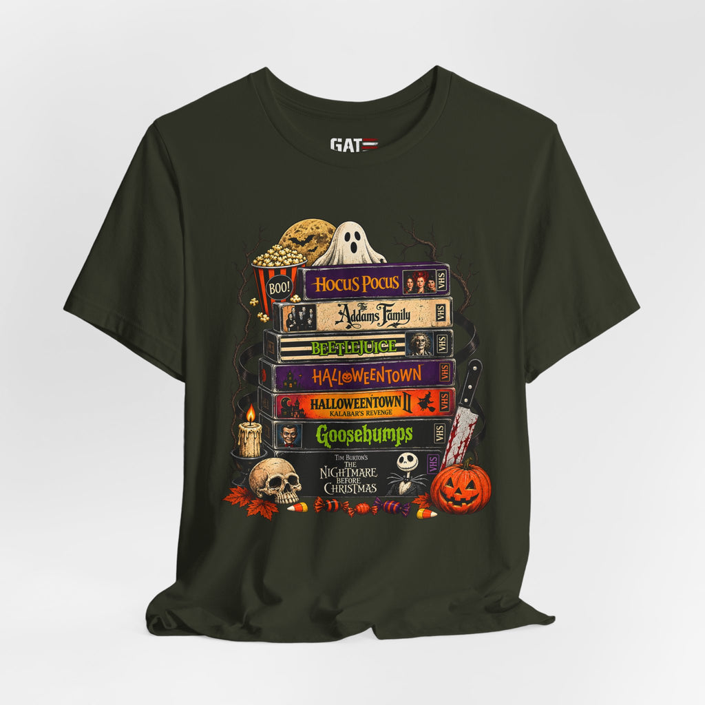 Halloween Movie Stack Shirt | Spooky Classics Tee