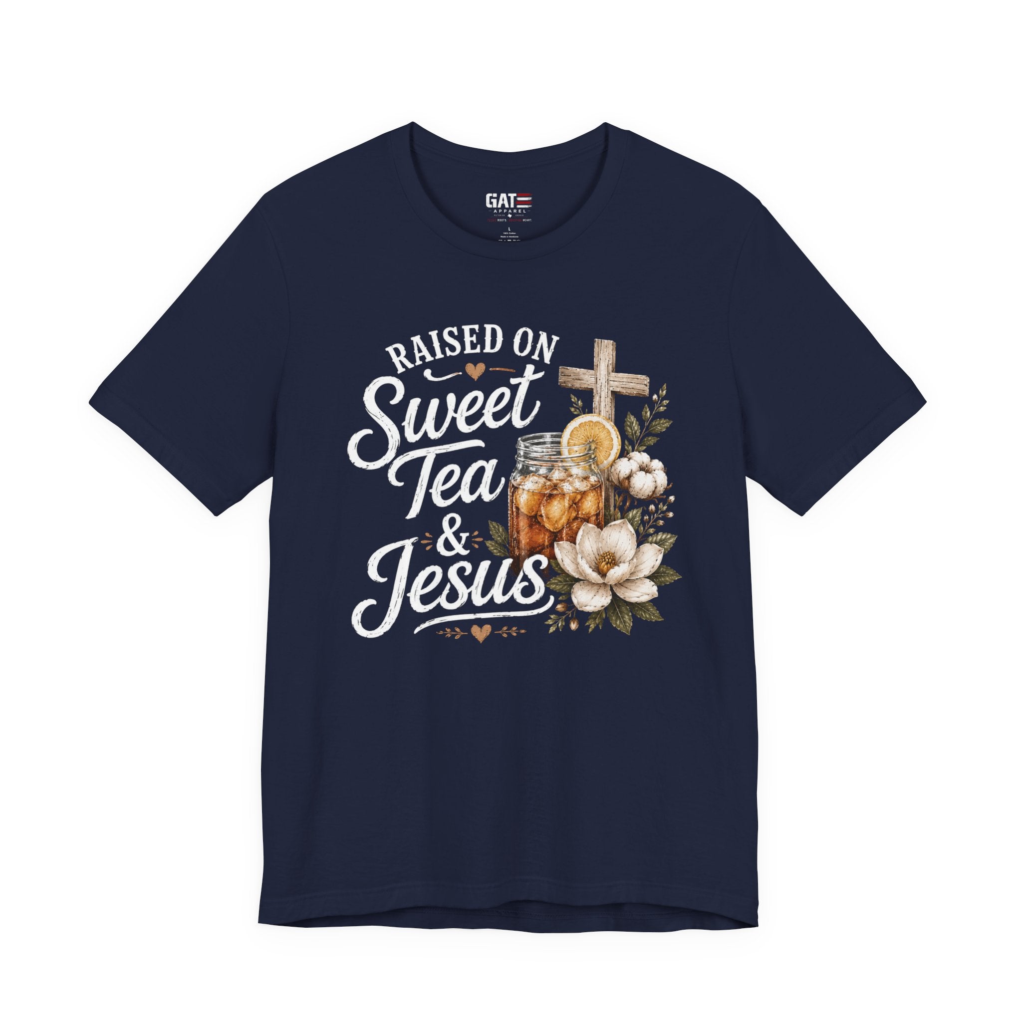 Southern Christian Shirt, Faith Graphic Tee, Sweet Tea Lover Shirt, Country Living Tee, Rustic Farmhouse Gift, Southern Mom Tee