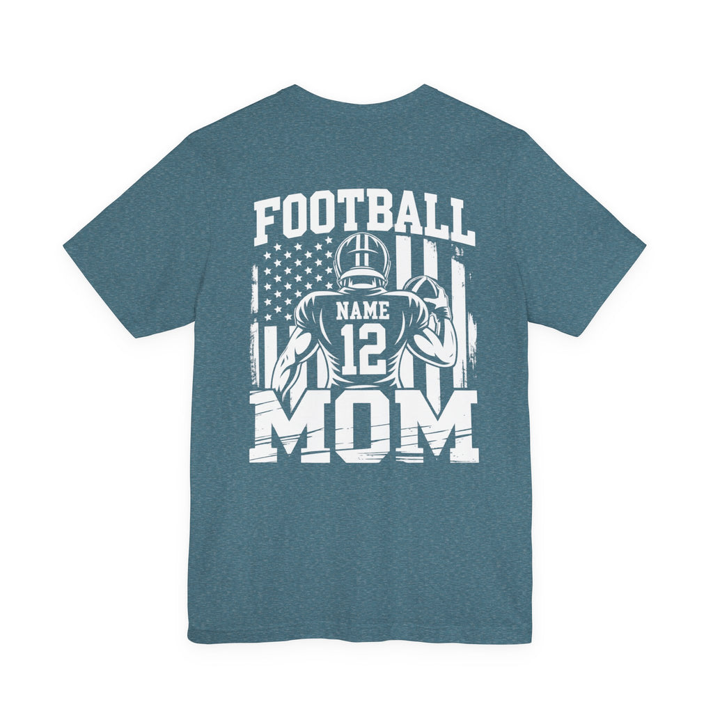 Football Mom Personalized Shirt Custom Player Name Number Game Day Tee
