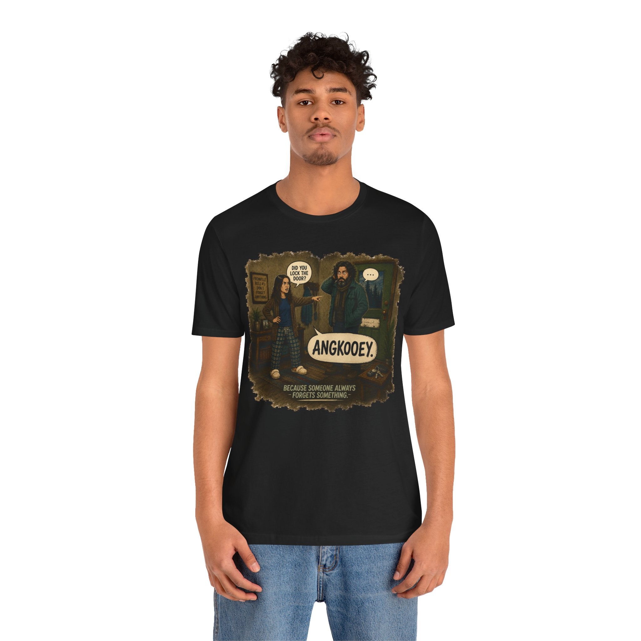 Angkooey Vintage Movie Quote T‑Shirt — Funny Horror Comedy Tee