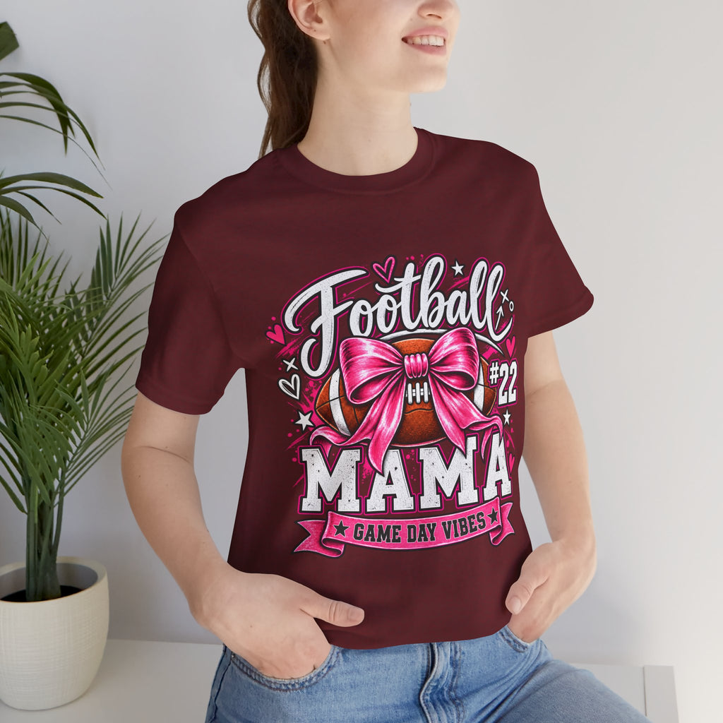 Football Mom Personalized Shirt Custom Player Name Number Player Game Day Tee
