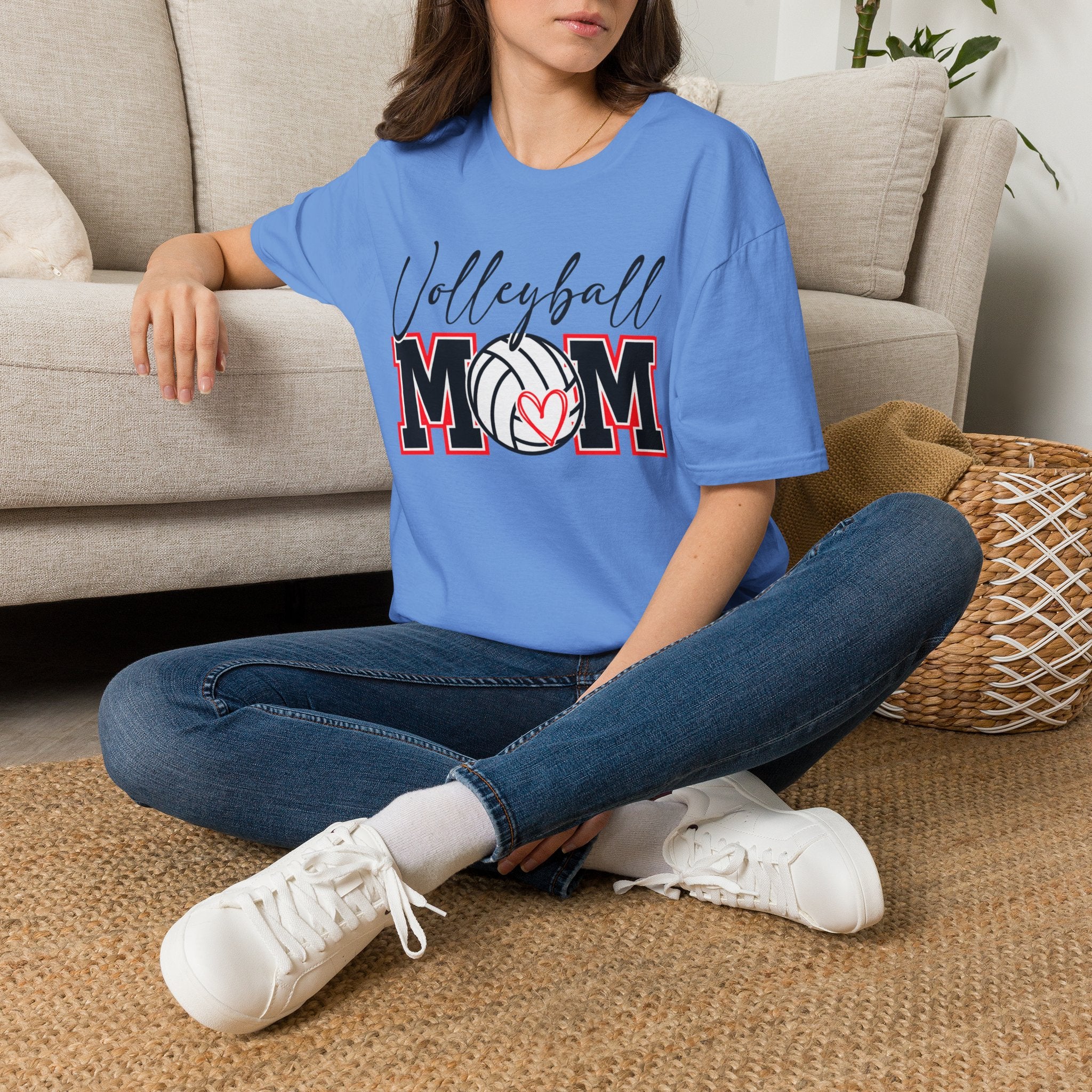 Volleyball Mom T‑Shirt – Custom Name