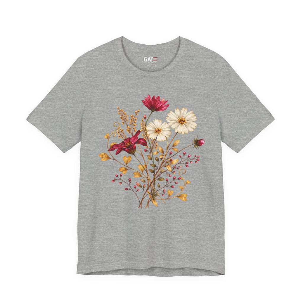 Botanical Wildflower Bouquet Floral Graphic T-Shirt - product image 6