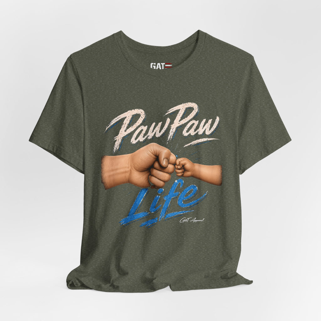 PawPaw Life Style 4 fist bump T-Shirt | Grandfather Papa family tee