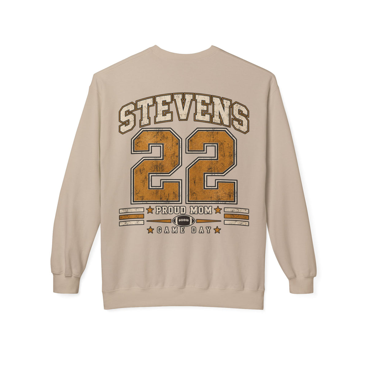 Personalized Football Mom Crewneck Sweatshirt | Custom Player Name & Number