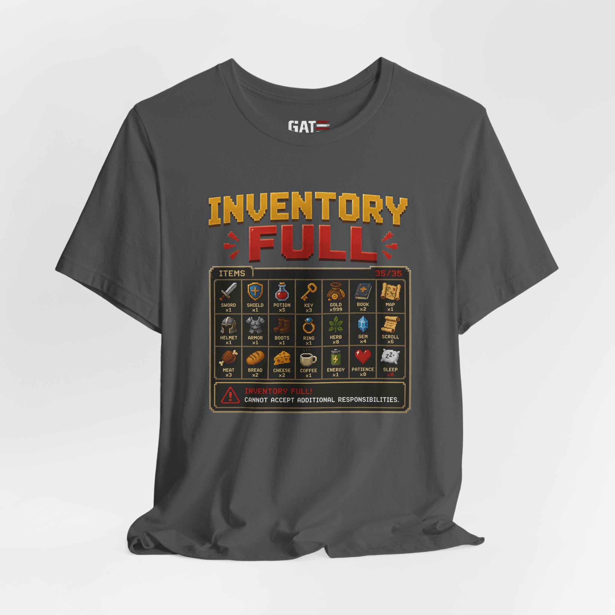 Inventory Full | Retro Gaming Shirt