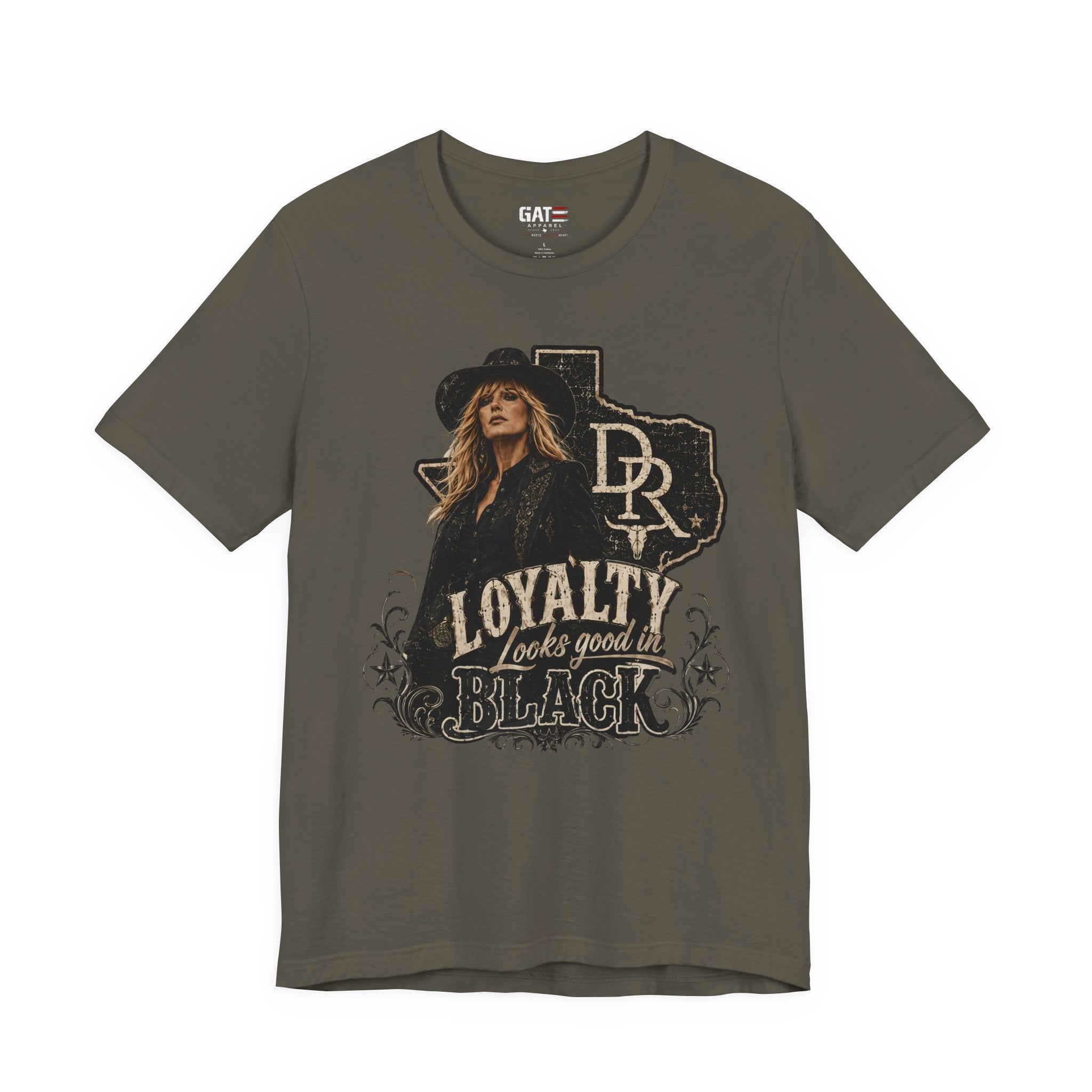 Beth Dutton|Loyalty Looks Good in Black Tee — Texas Country Music Graphic T-Shirt