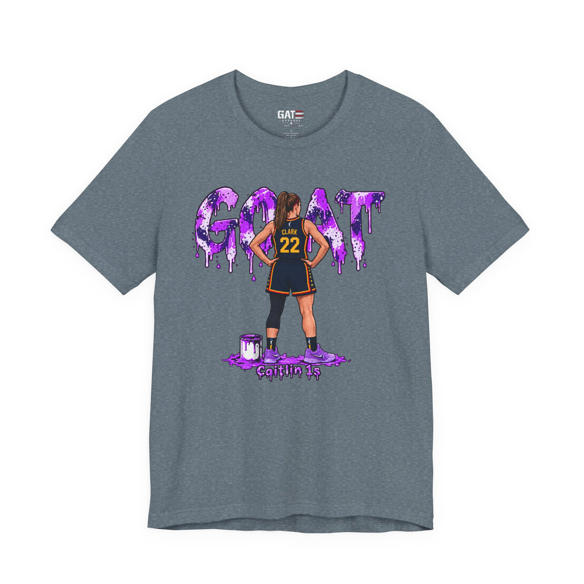 Caitlin Clark Caitlin 1s GOAT Purple Fade Sneaker Shirt