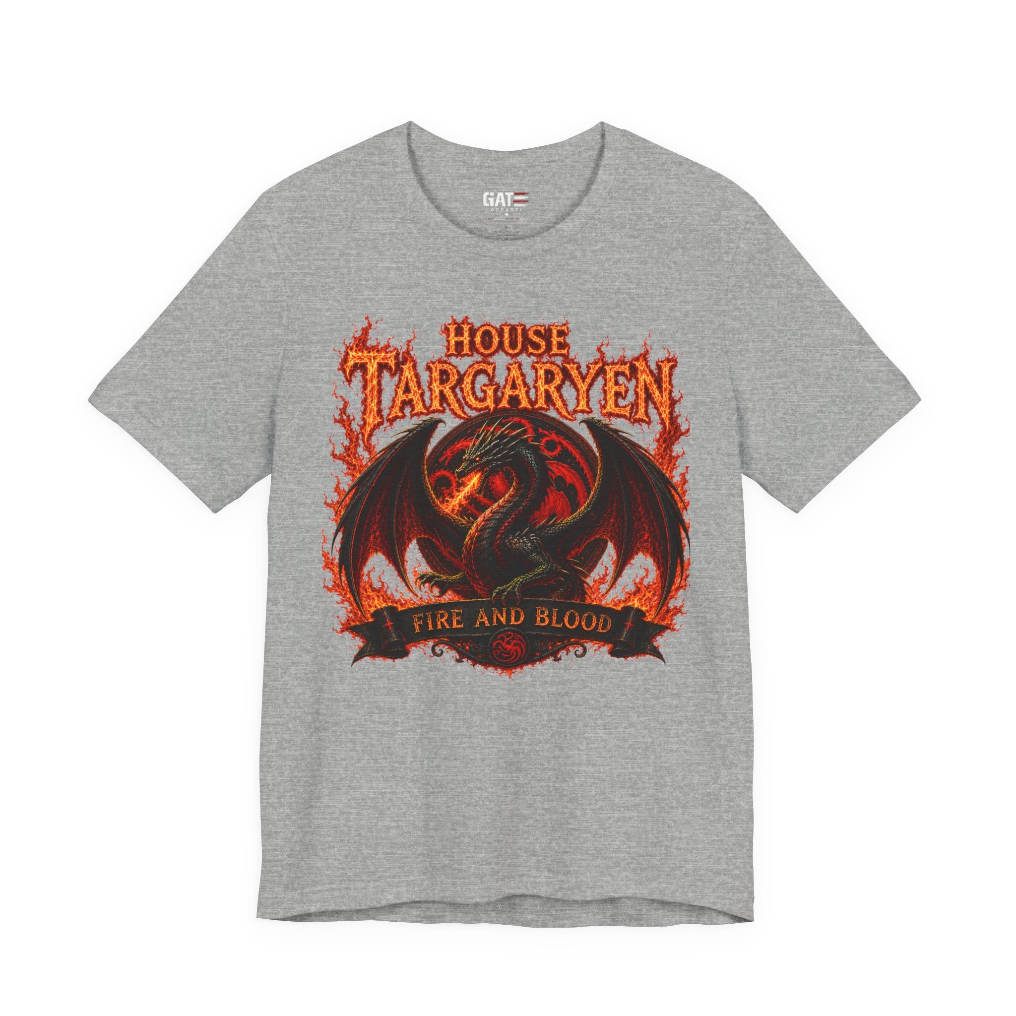 Targaryen Dragon Tee — "House Targaryen: Fire and Blood" Graphic T-Shirt