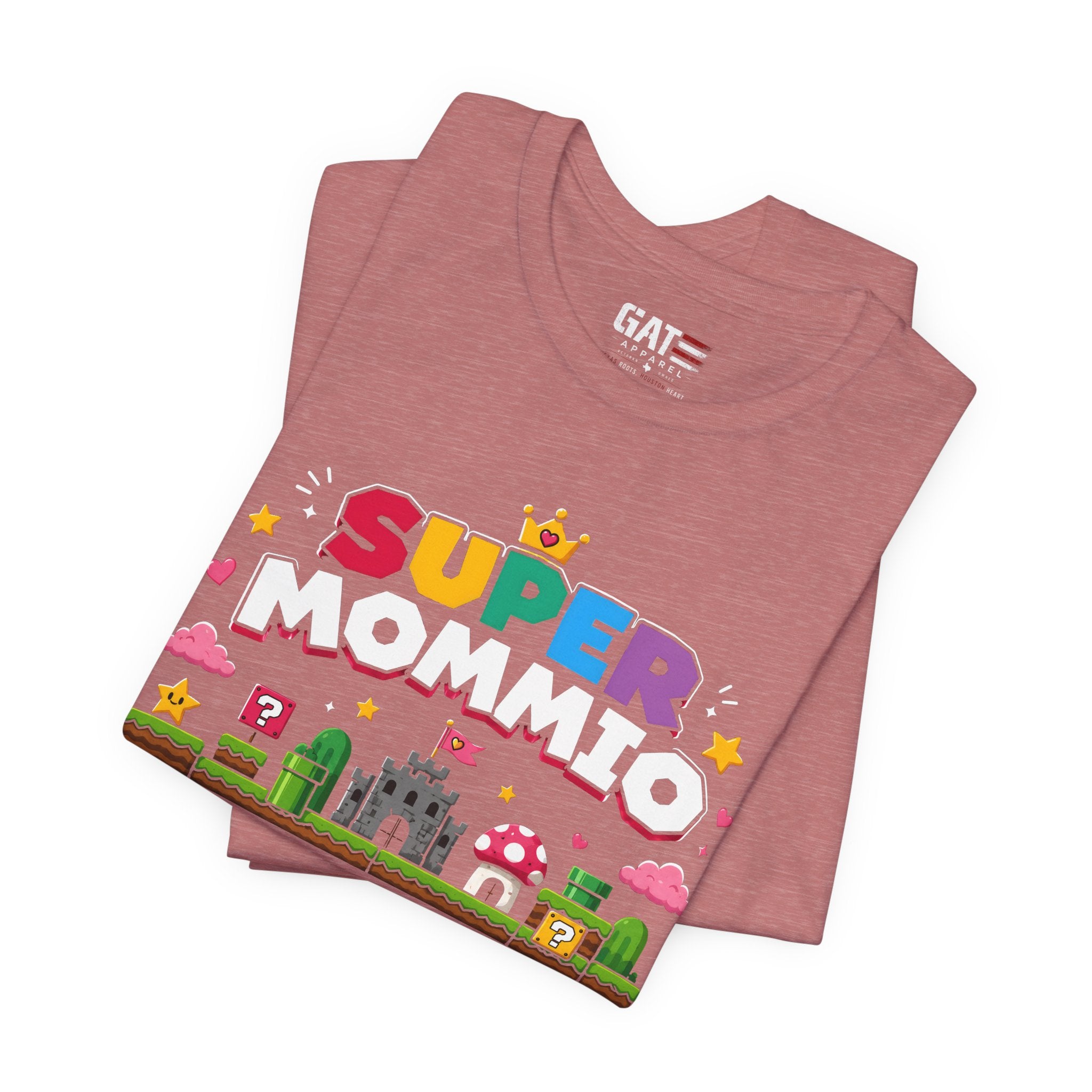 Super Mommio pixel game design T-Shirt | Retro video game mom tee