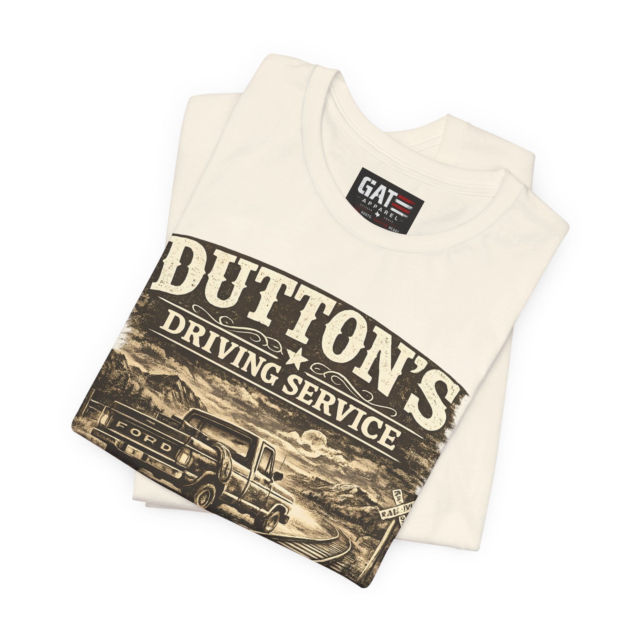 Dutton's Driving Service Shirt | Yellowstone Inspired VintageTee | Cowboy Ranch Graphic T-Shirt | Country Truck Shirt | Bella Canvas