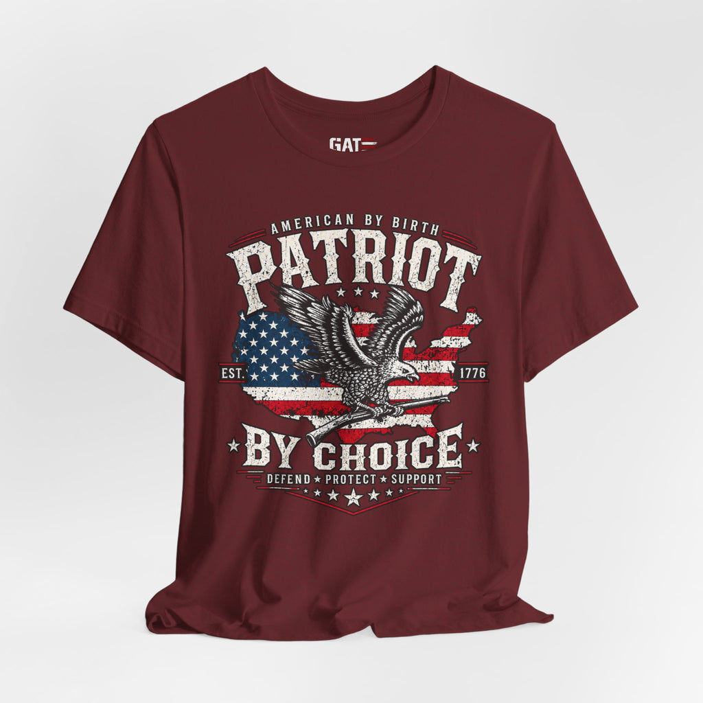 Patriot by Choice Shirt | American Flag Eagle Tee
