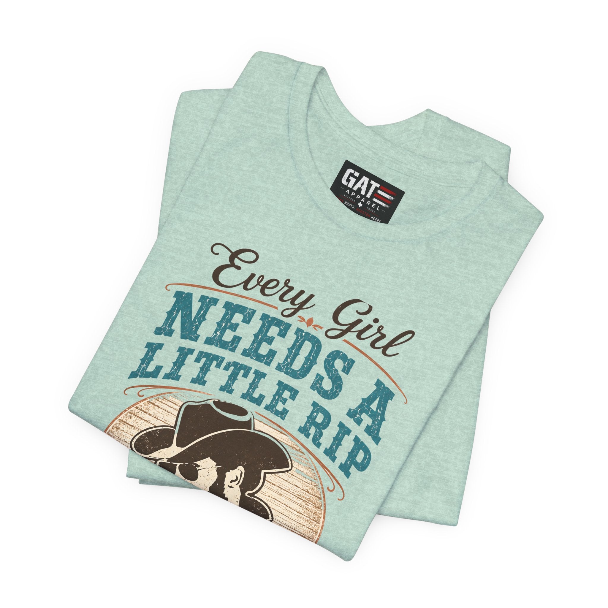 Every Girl Needs A Little Rip In Their Jeans Blue Text Shirt |Dutton Ranch | Yellowstone Inspired Shirt