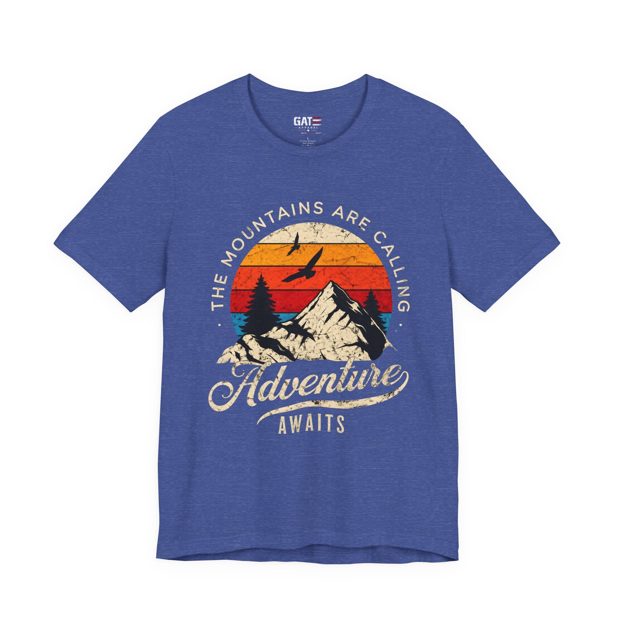 Mountain Adventure Shirt, The Mountains Are Calling Adventure Awaits Tee, Vintage Hiking T Shirt, Camping Shirt, Outdoor Lover Gift, Nature