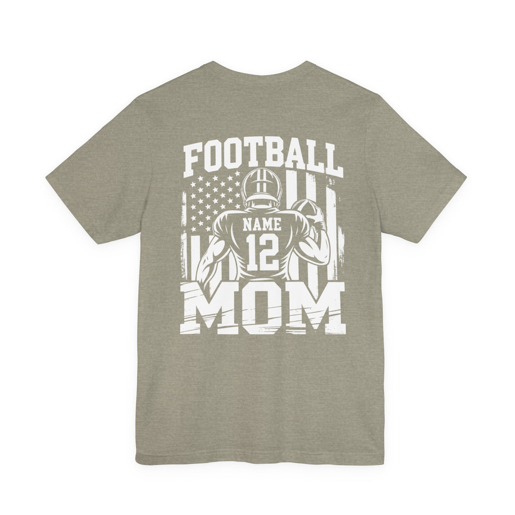 Football Mom Personalized Shirt Custom Player Name Number Game Day Tee