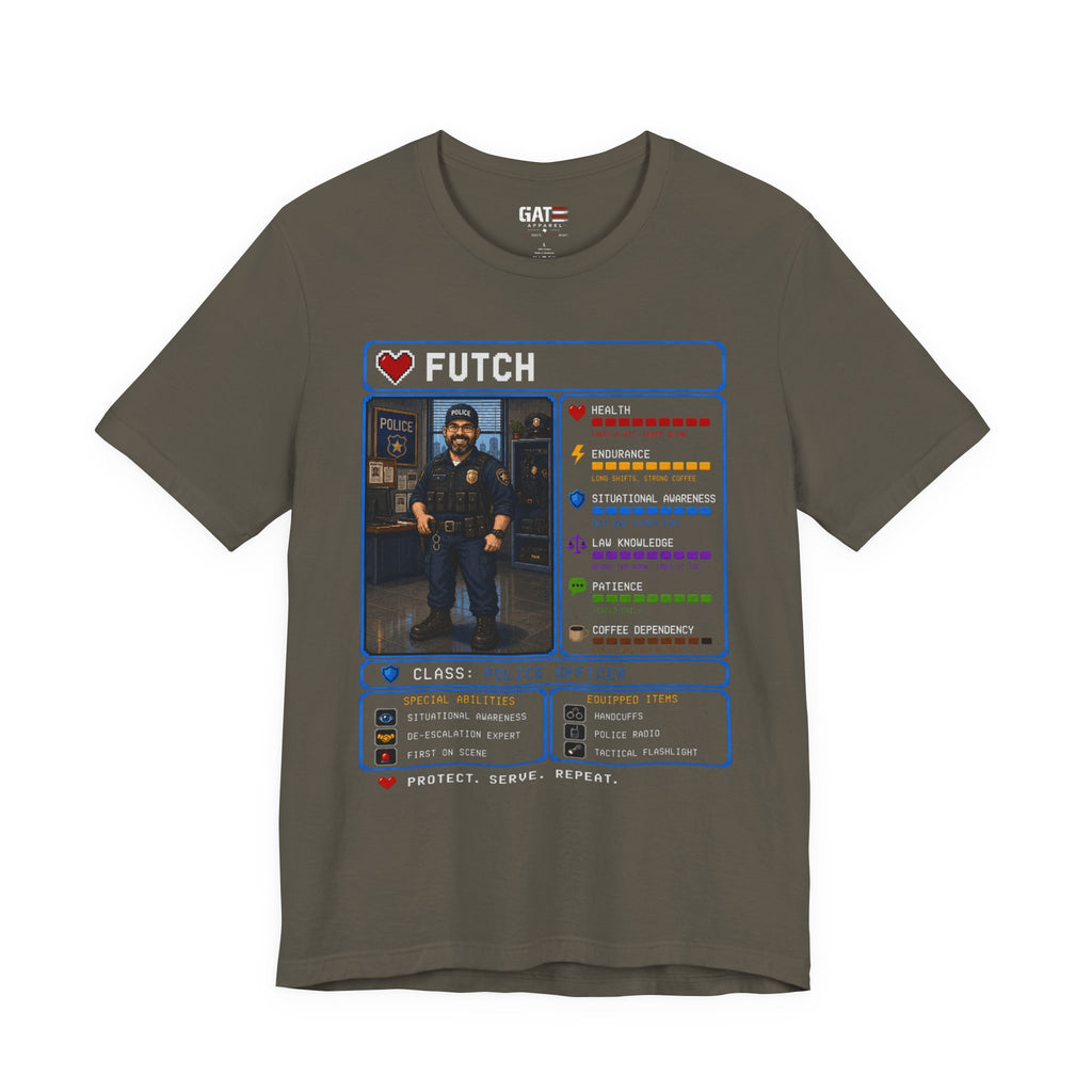 Custom Police Officer RPG Character Shirt | Personalized Law Enforcement Gift