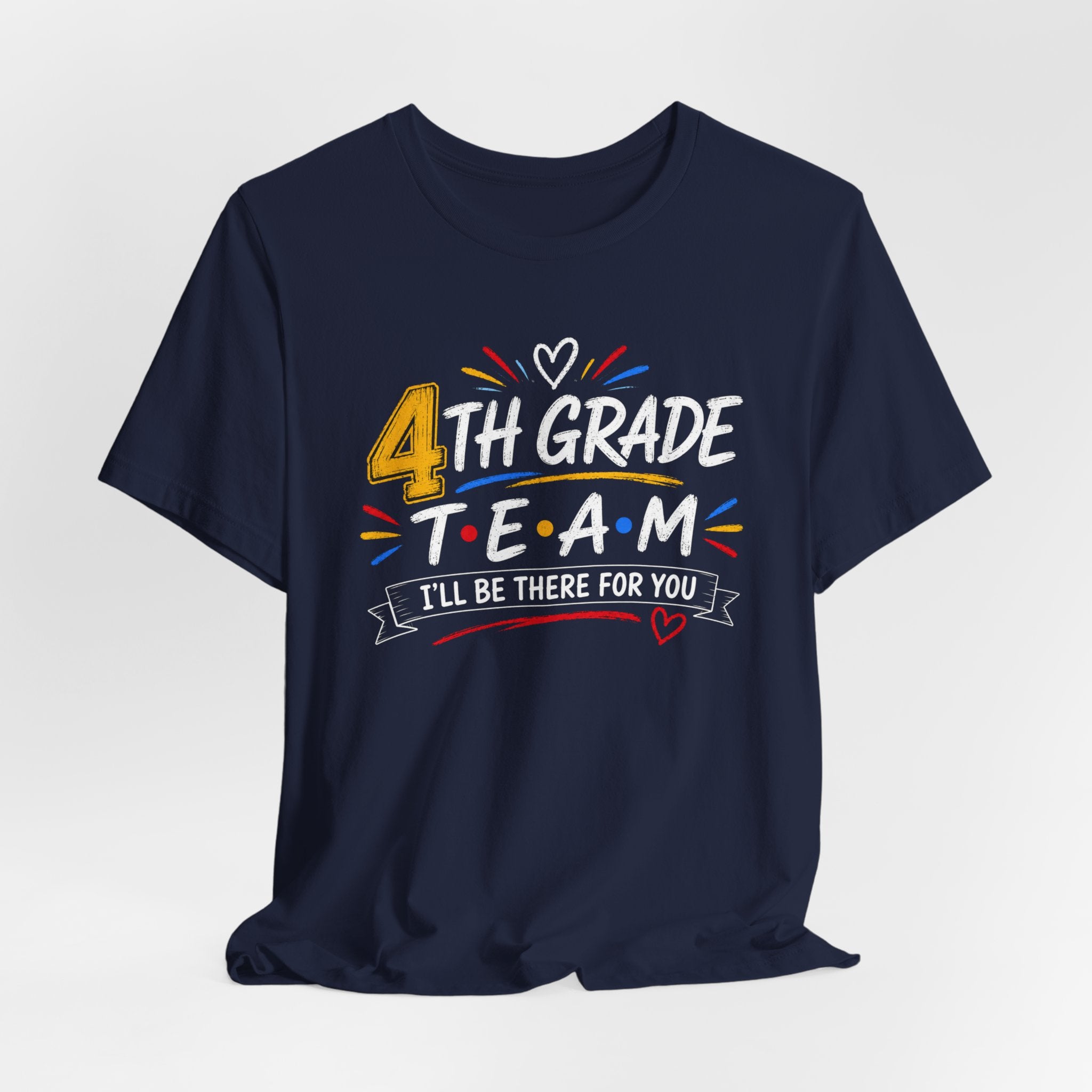4th Grade Team Tee, Teacher Squad Shirt, Color Dot Inspired Teacher Shirt, Grade Level Team Gift, School Staff Apparel, Friends Theme