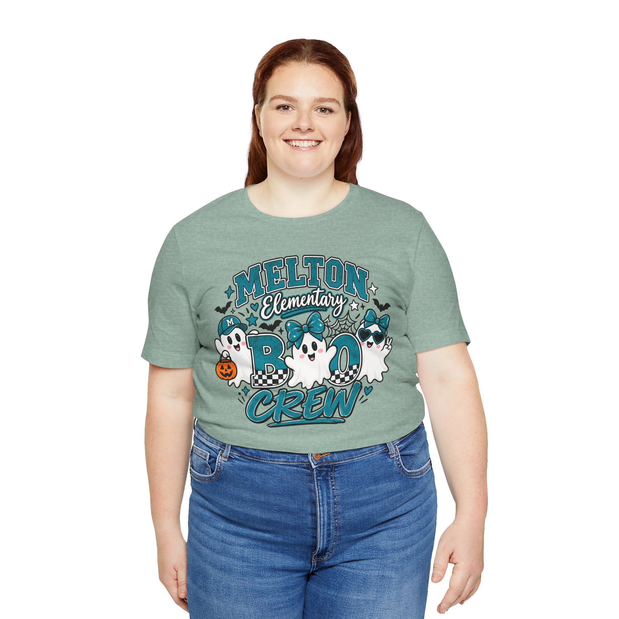 Melton Elementary Boo Crew T-Shirt — Cute Halloween Ghost School Tee