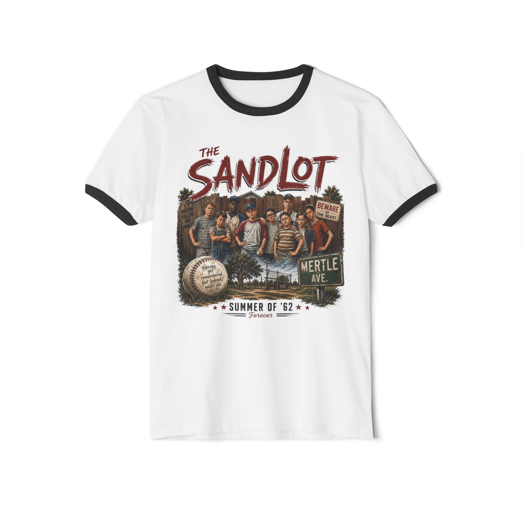 Sandlot Vintage Ringer T-Shirt — 'The Sandlot' Summer of '62 Graphic