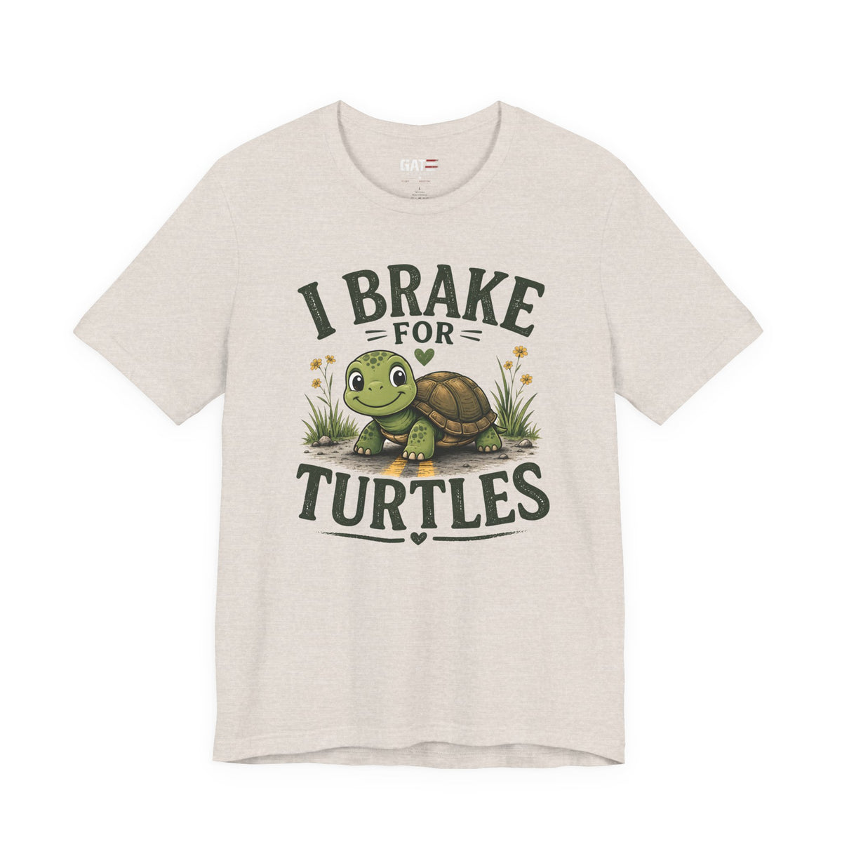 I Brake for Turtles Shirt | Funny Turtle Lover Tee