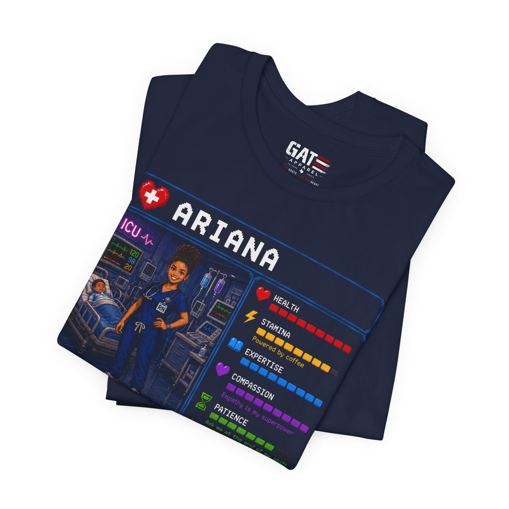 Custom ICU Nurse RPG Character Shirt | Personalized Nurse Gift