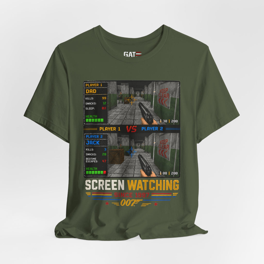 Personalized Gamer Shirt, Custom Gaming T Shirt, Retro Video Game Tee, Gamer Gift with Names, Old School Gaming Shirt, N64, Golden Eye