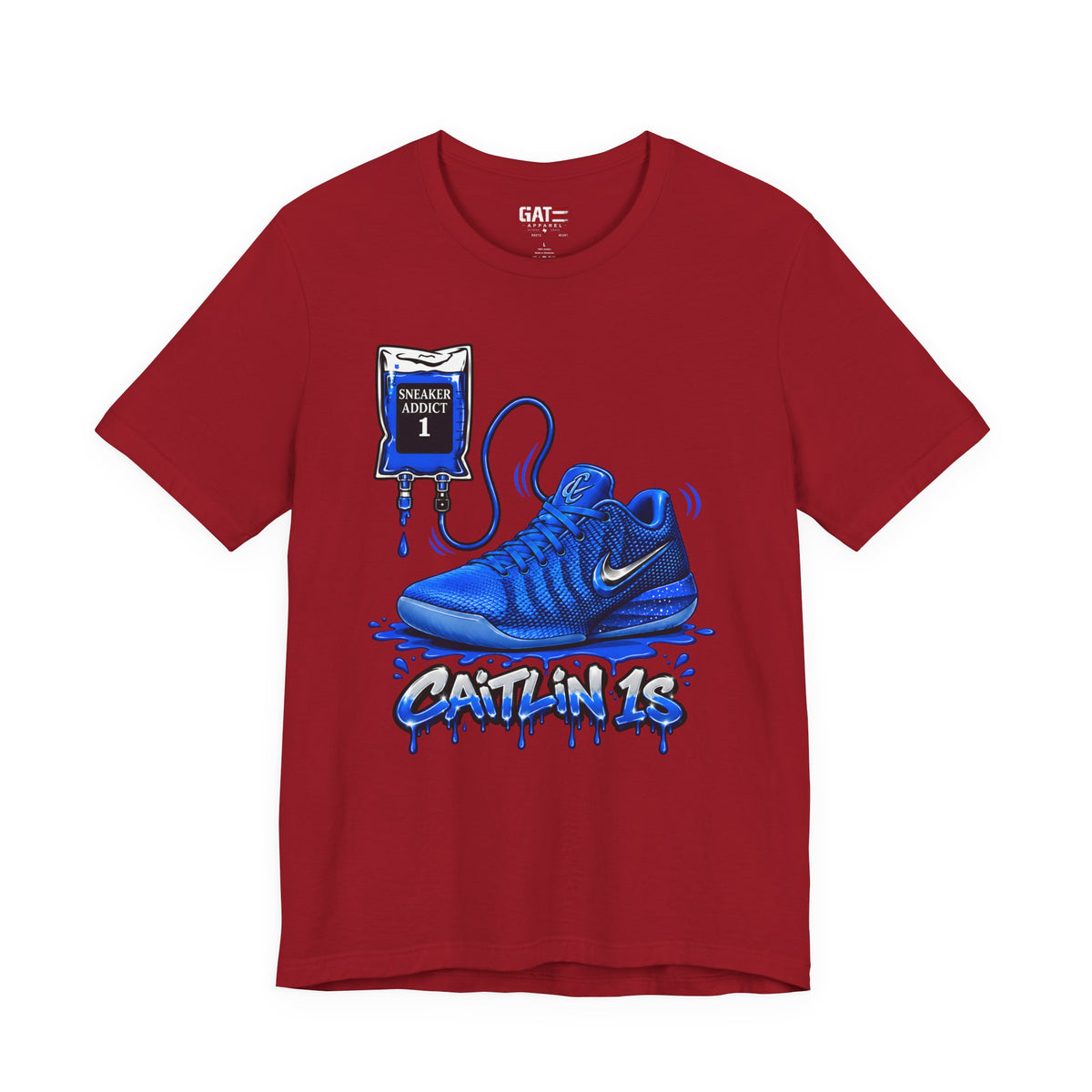 Caitlin Clark Caitlin 1s Addict Blue Sneaker Shirt