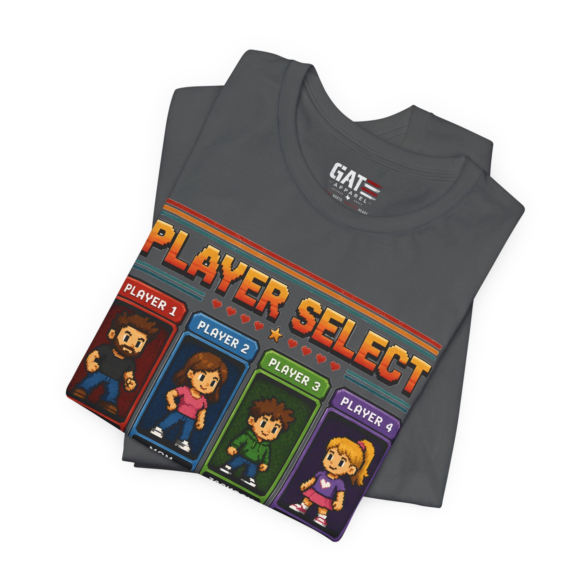 Personalized Gamer Family Shirt, Custom Family Gaming Shirt, Retro Video Game Family Tee, Gamer Dad Mom Kids Gift Shirt
