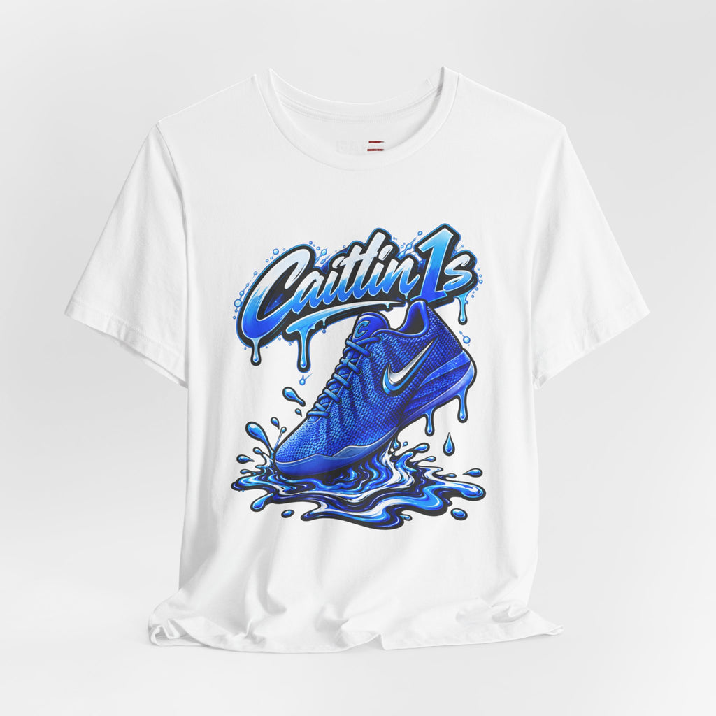 Caitlin Clark Caitlin 1s Racer Blue Drip Sneaker Shirt