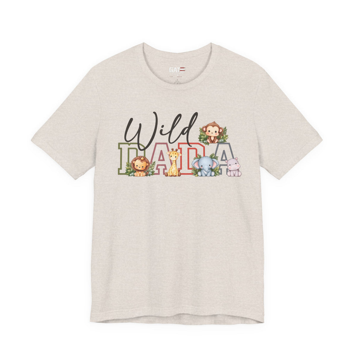 Wild Dada Safari Animals Tee – Cute Jungle Baby Animal Graphic Shirt - product image 9