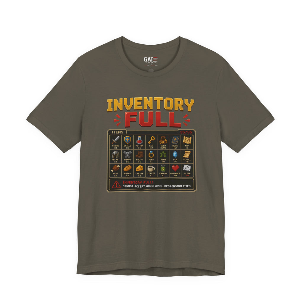 Inventory Full | Retro Gaming Shirt