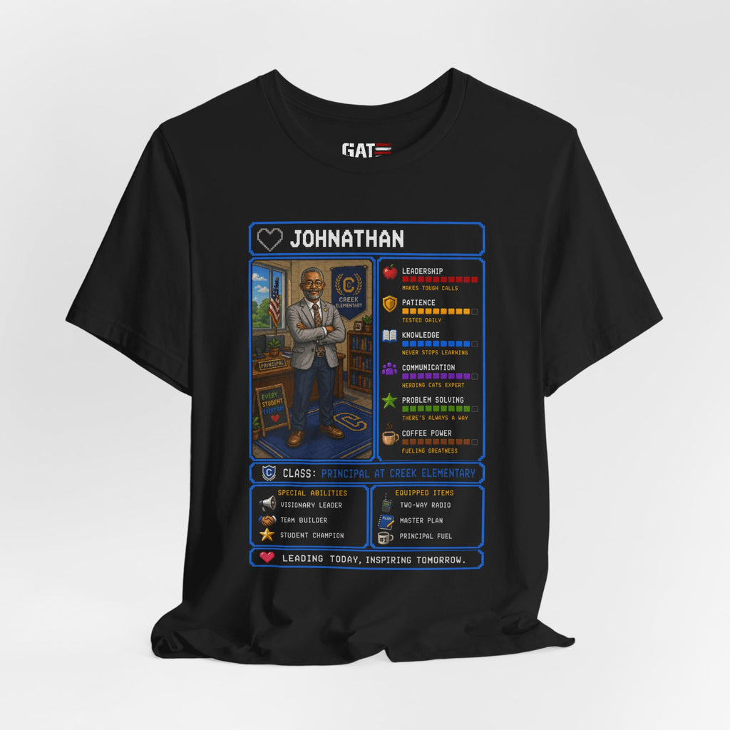 Custom Principal RPG Character Shirt | Personalized School Administrator Gift
