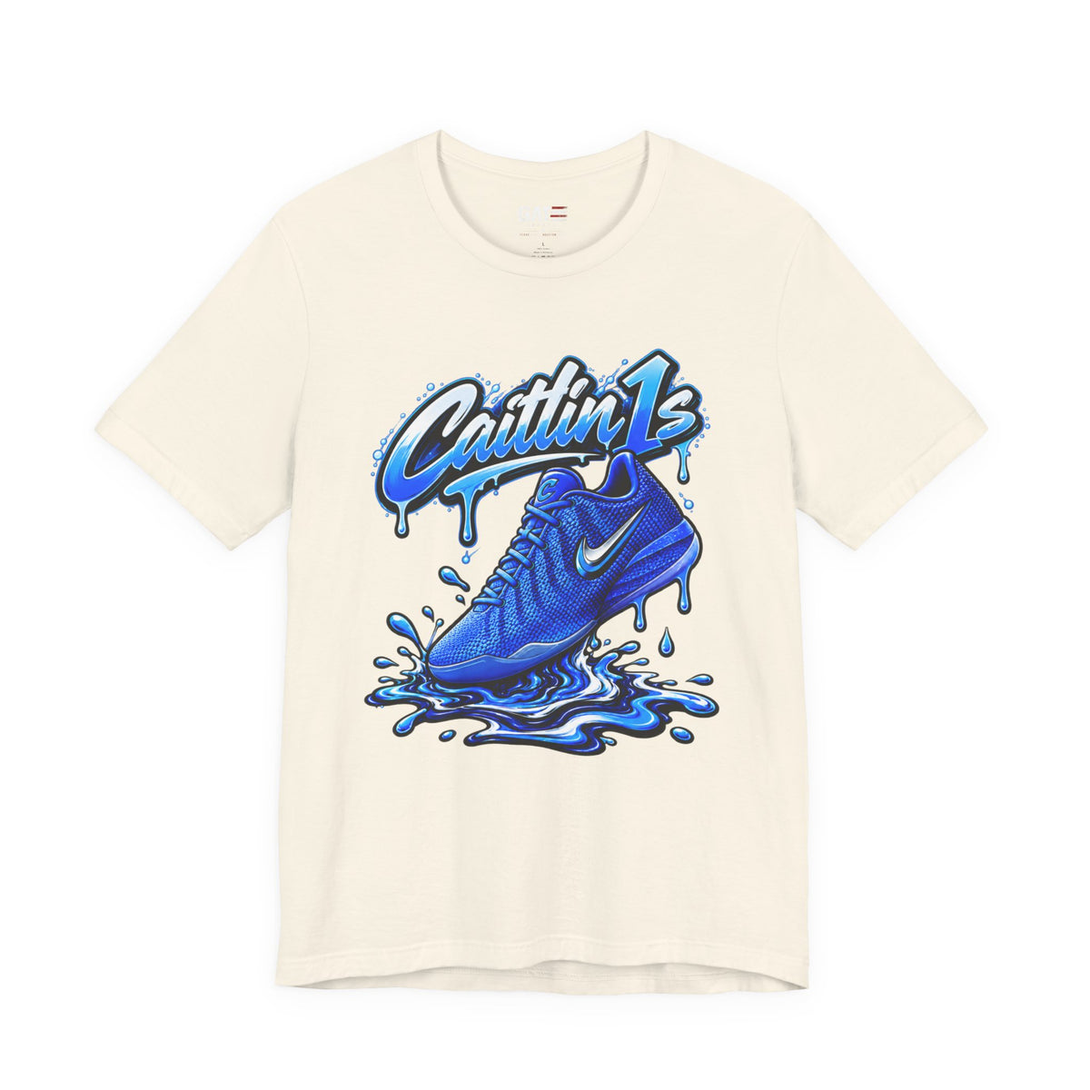 Caitlin Clark Caitlin 1s Racer Blue Drip Sneaker Shirt