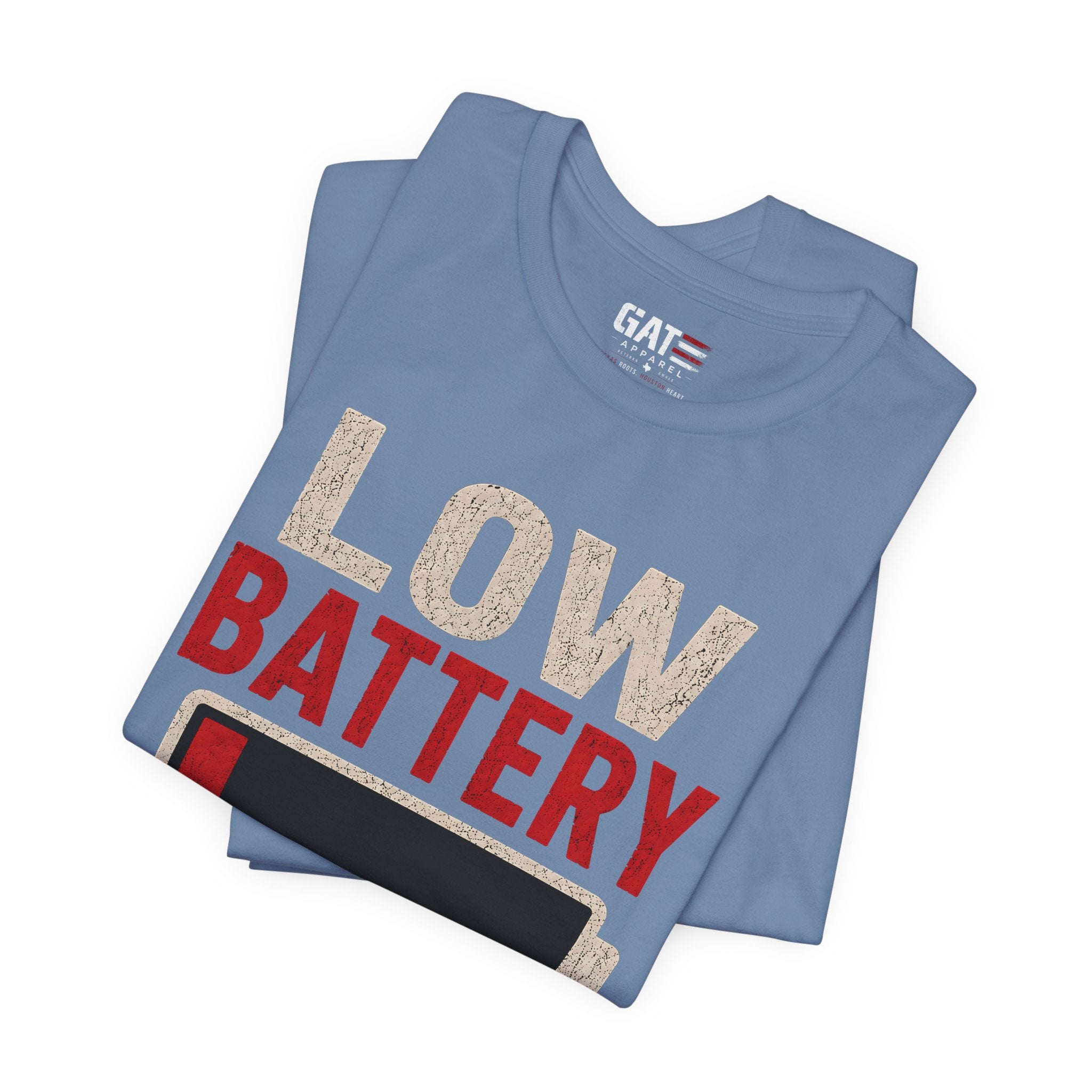 Low Battery Dad of 4 Kids Shirt, Funny Tired Dad Tee, Father of Four Gift, Parenting Humor Shirt, Exhausted Dad Graphic Tee