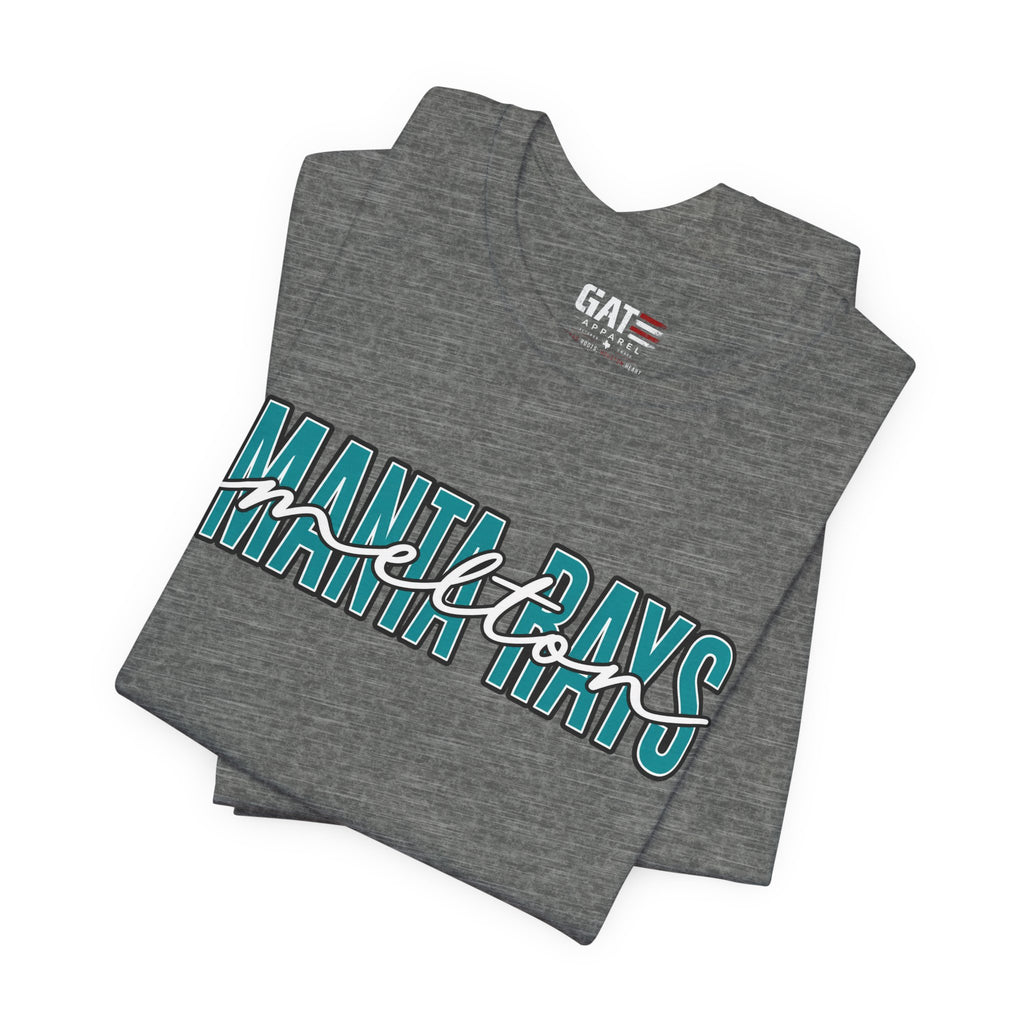 Melton Elementary Script Tee Teal