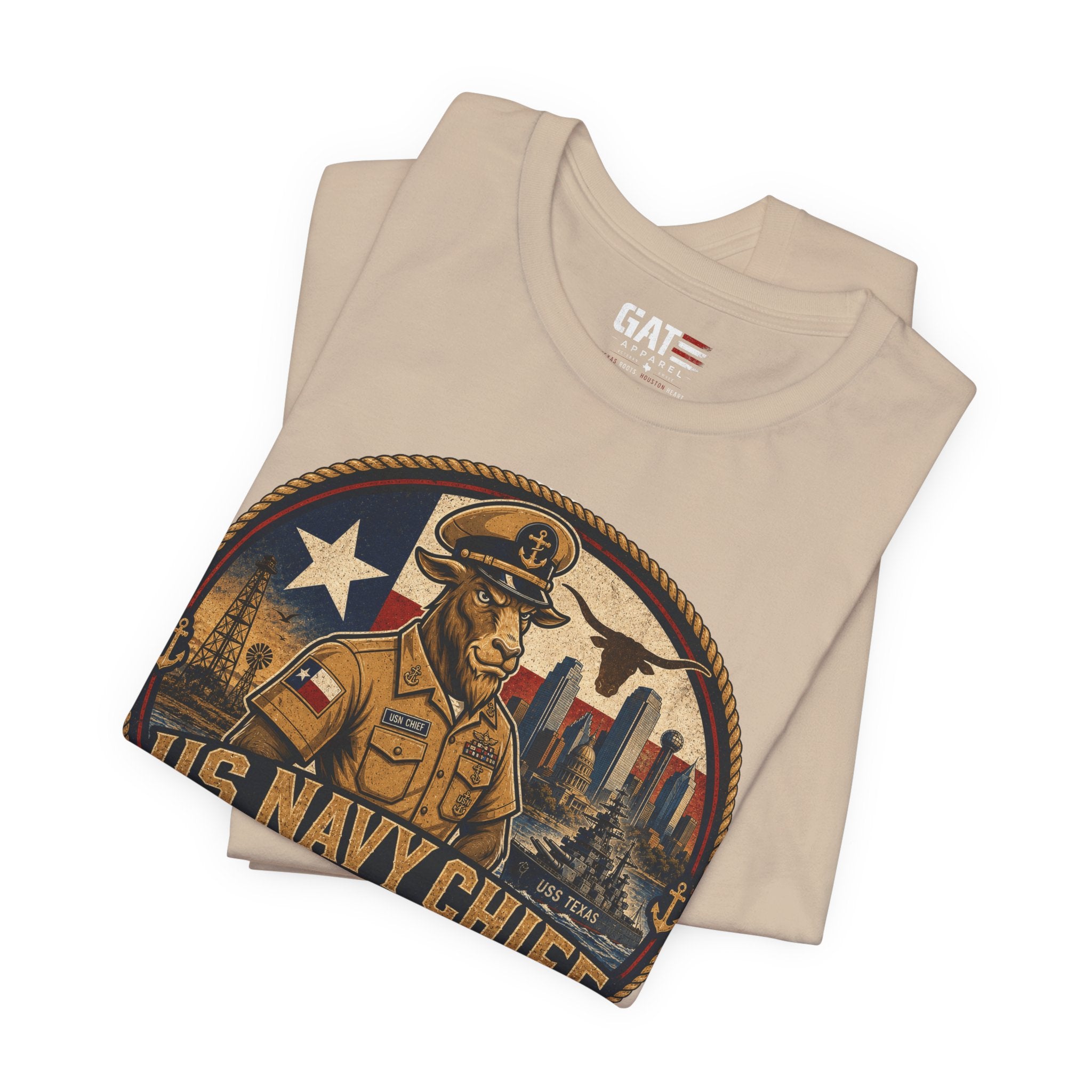 US Navy Chief Heritage Day Texas Shirt, Navy Chief Goat Shirt, Chief Petty Officer Gift, Military Pride Tee, Navy Veteran