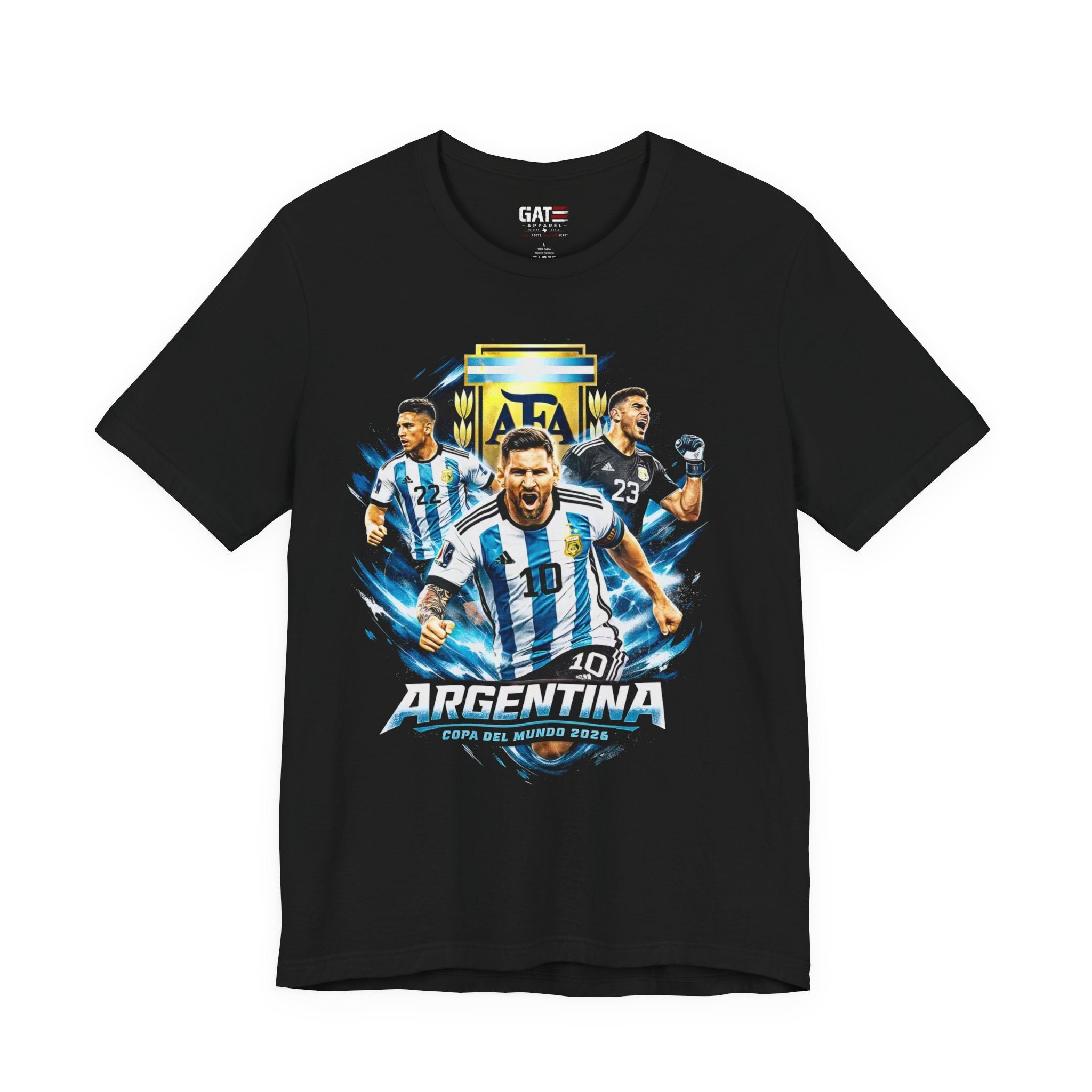Argentina Soccer Tee – Lionel Messi Copa del Mundo 2022 Football Shirt