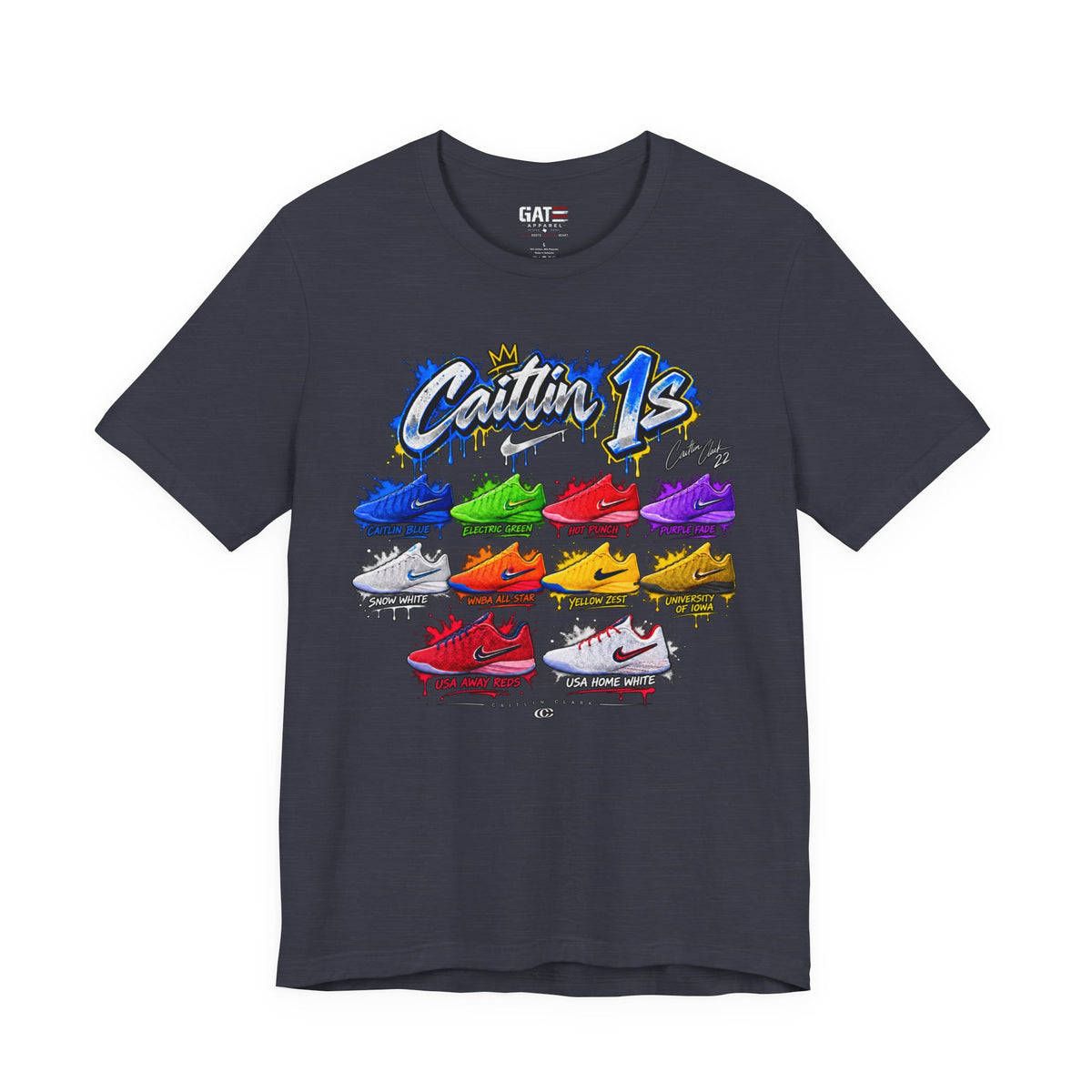 Caitlin Clark Caitlin 1s Sneaker Shirt | Indiana Fever Tee