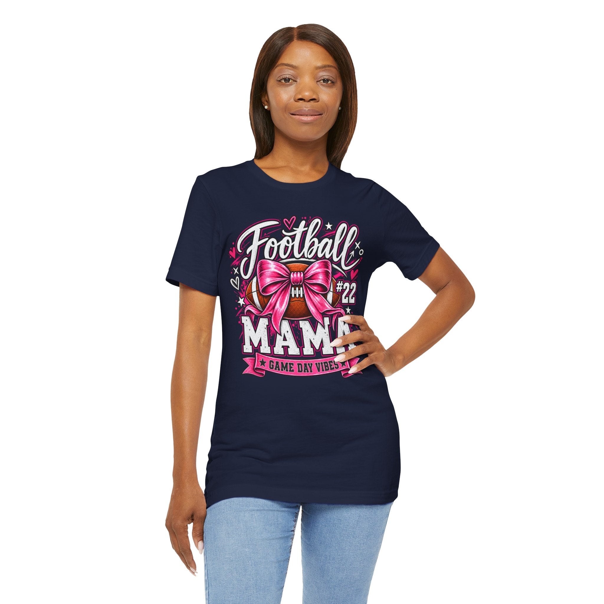 Football Mom Personalized Shirt Custom Player Name Number Helmet Game Day Tee